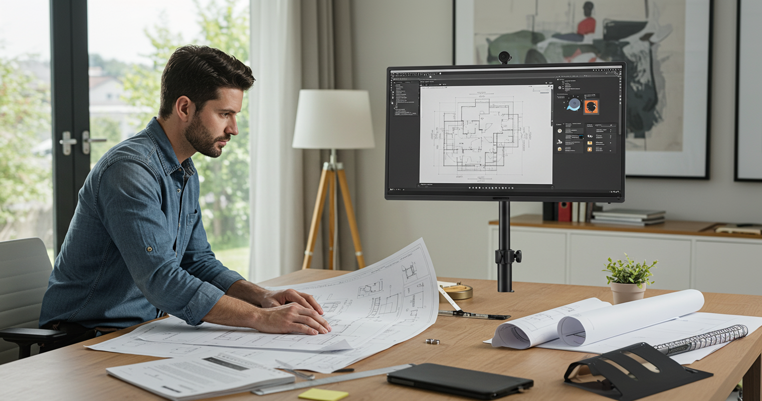 How Portable Monitors Boost Productivity and Creativity for Architects in Home and Remote Offices