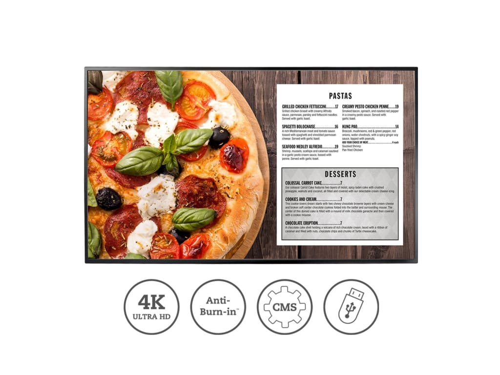 AG Neovo QM-43A - 43" Large Format Display, 4K UHD, 350 Nits