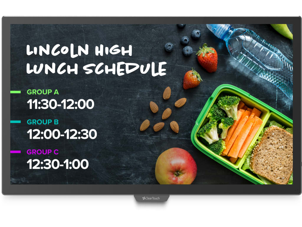 Clear Touch 65" 7000XE Series Interactive UHD Panel - Low Latency, PCAP Technology