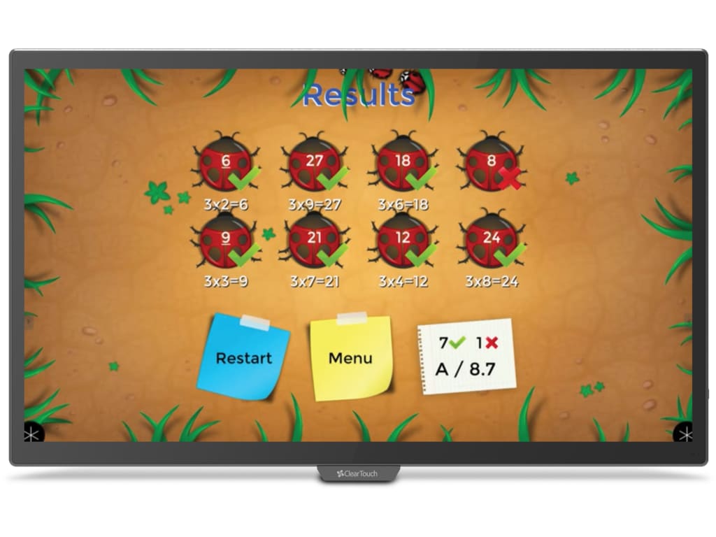 Clear Touch 65" 7000XE Series Interactive UHD Panel - Low Latency, PCAP Technology