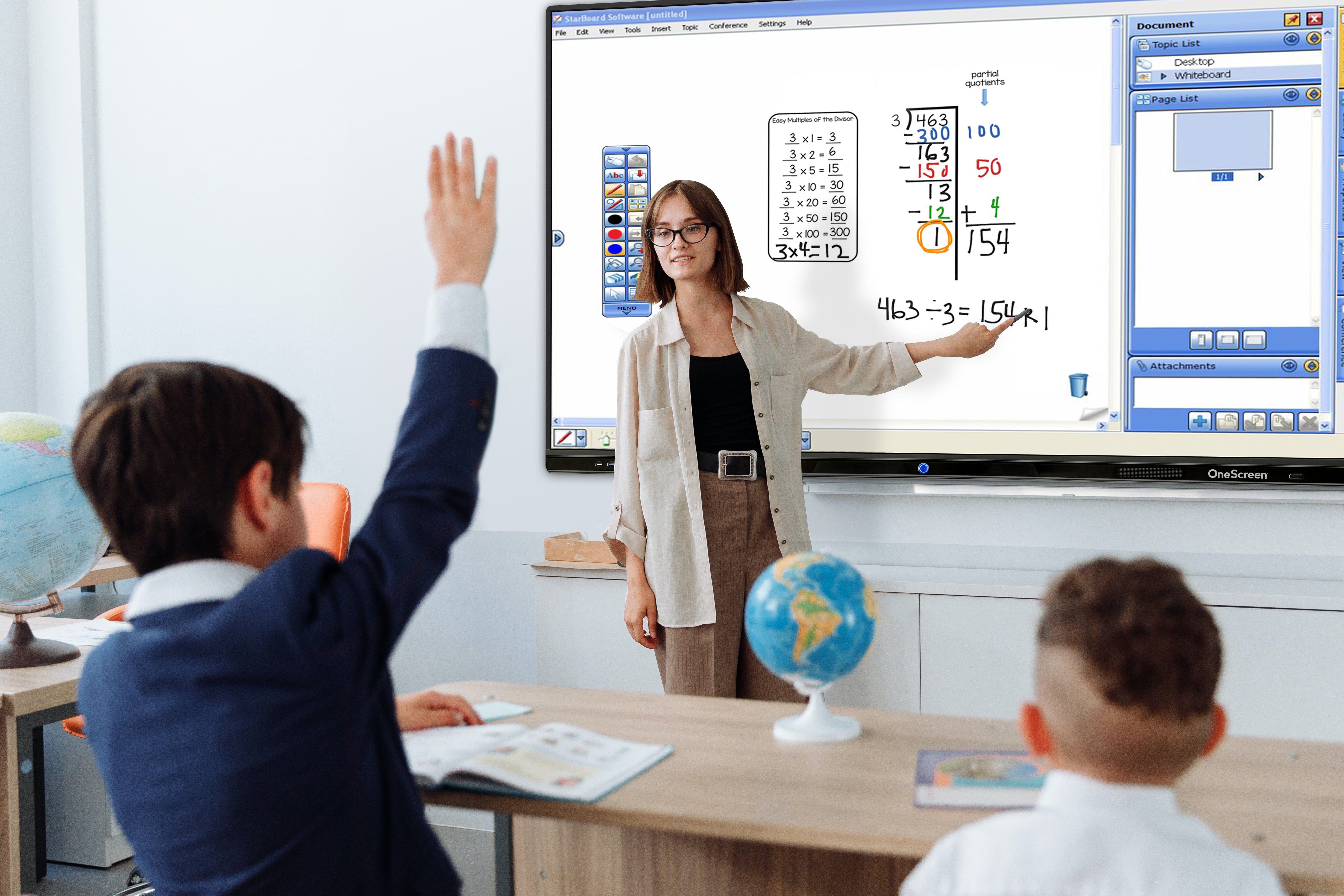 OneScreen TL6 65" Interactive Touchscreen