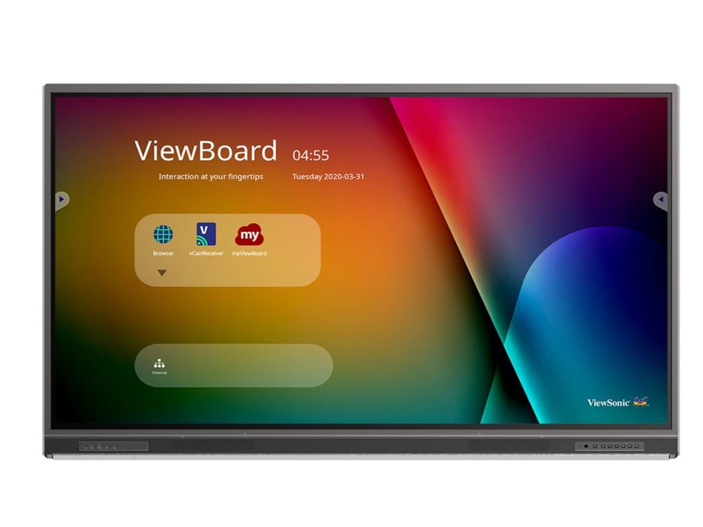 ViewSonic IFP7552-1C-E1 - 75" 4K Ultra HD Interactive Screen Bundle