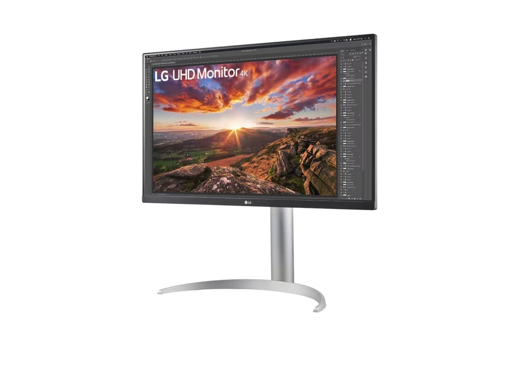 LG 27BP85UN-W - 27-inch IPS 4K UHD Computer Monitor with USB Type-C and AMD FreeSync