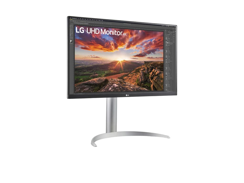 LG 27BP85UN-W - 27-inch IPS 4K UHD Computer Monitor with USB Type-C and AMD FreeSync