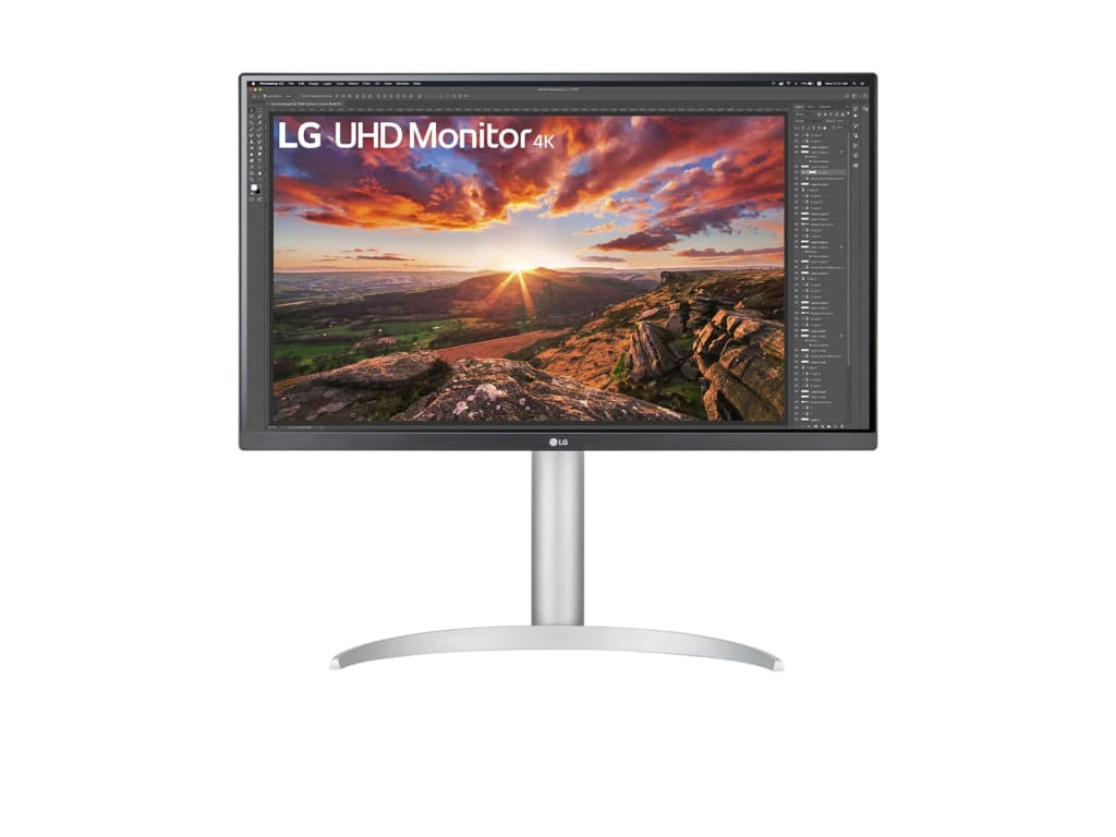 LG 27BP85UN-W - 27-inch IPS 4K UHD Computer Monitor with USB Type-C and AMD FreeSync