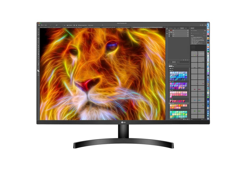 LG 32BN50U-B - 31.5” VA UHD 4K Monitor with HDR10, DCI-P3 90% (Typ.), AMD FreeSync, Dynamic Action Sync, and Black Stabilizer