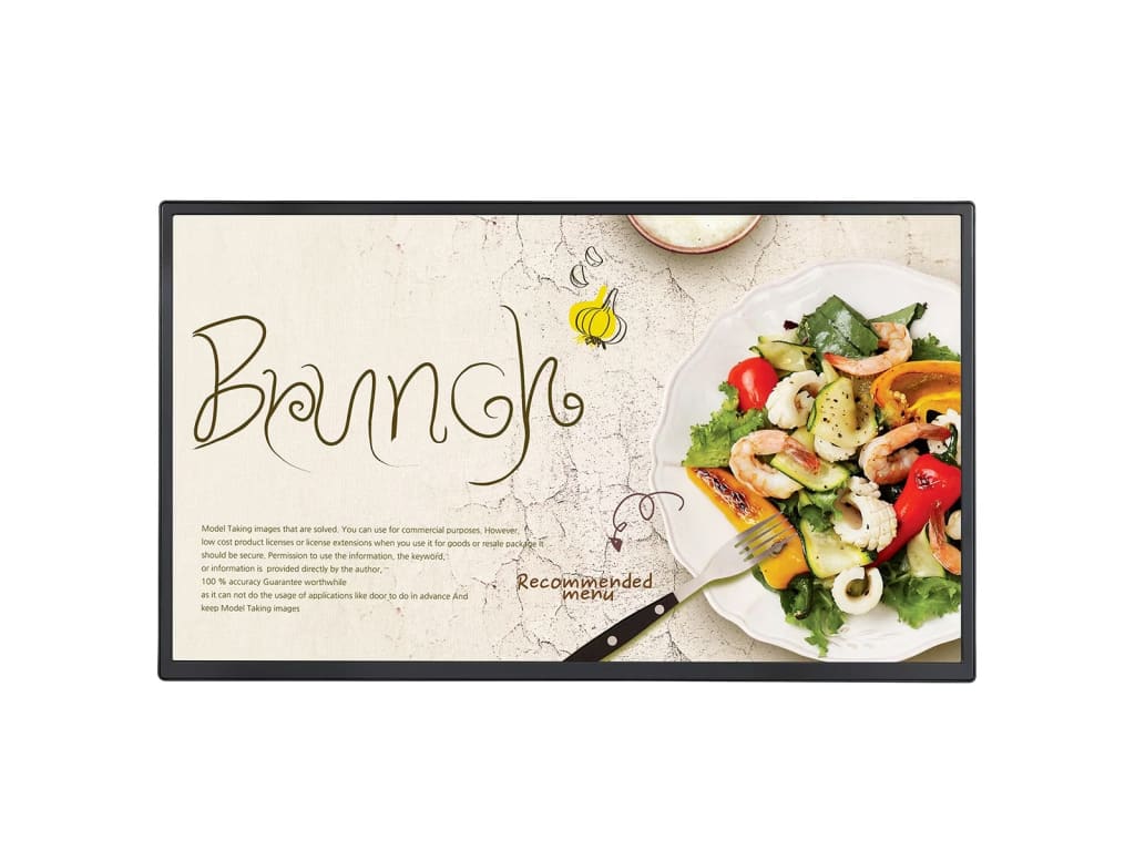 LG 32SM5J-B - Full HD Standard Signage with IPS and 16:9 Aspect Ratio, 60Hz Refresh Rate