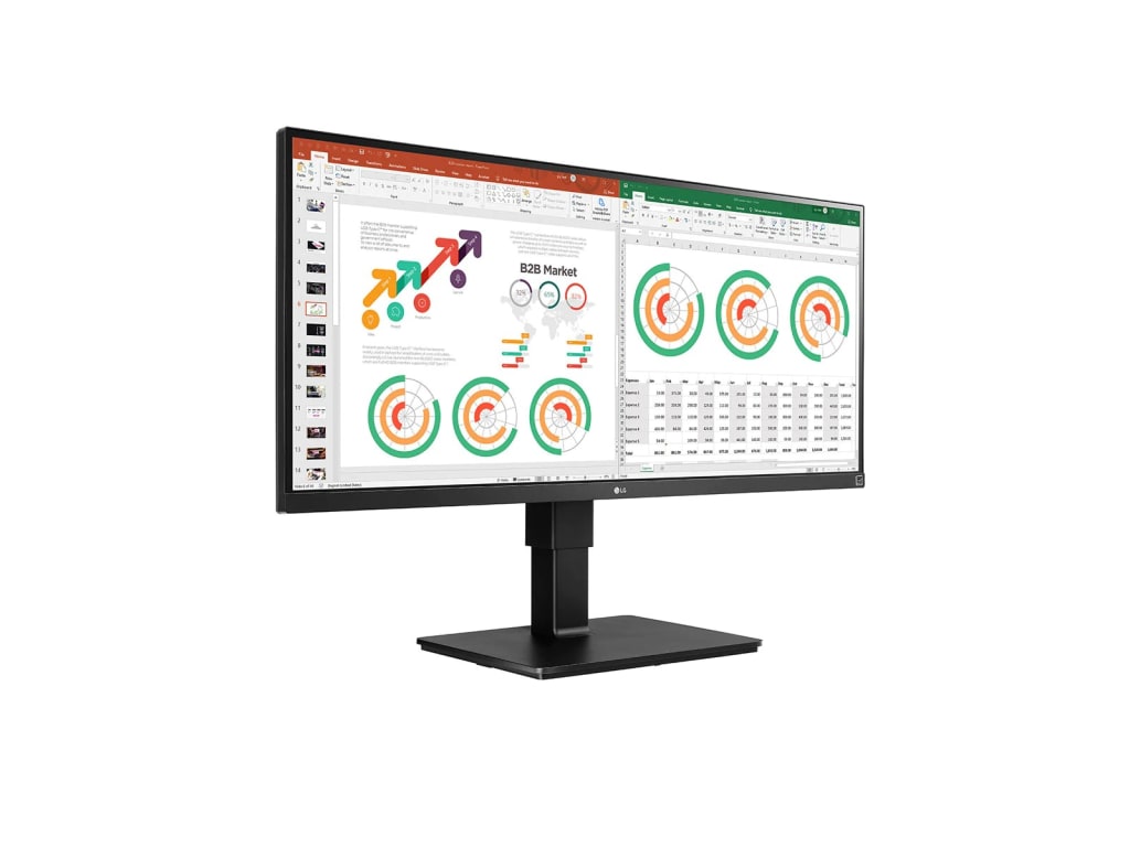 LG 34BN770-B - 34-inch IPS QHD UltraWide Monitor with HDR10, AMD FreeSync, and Black Stabilizer