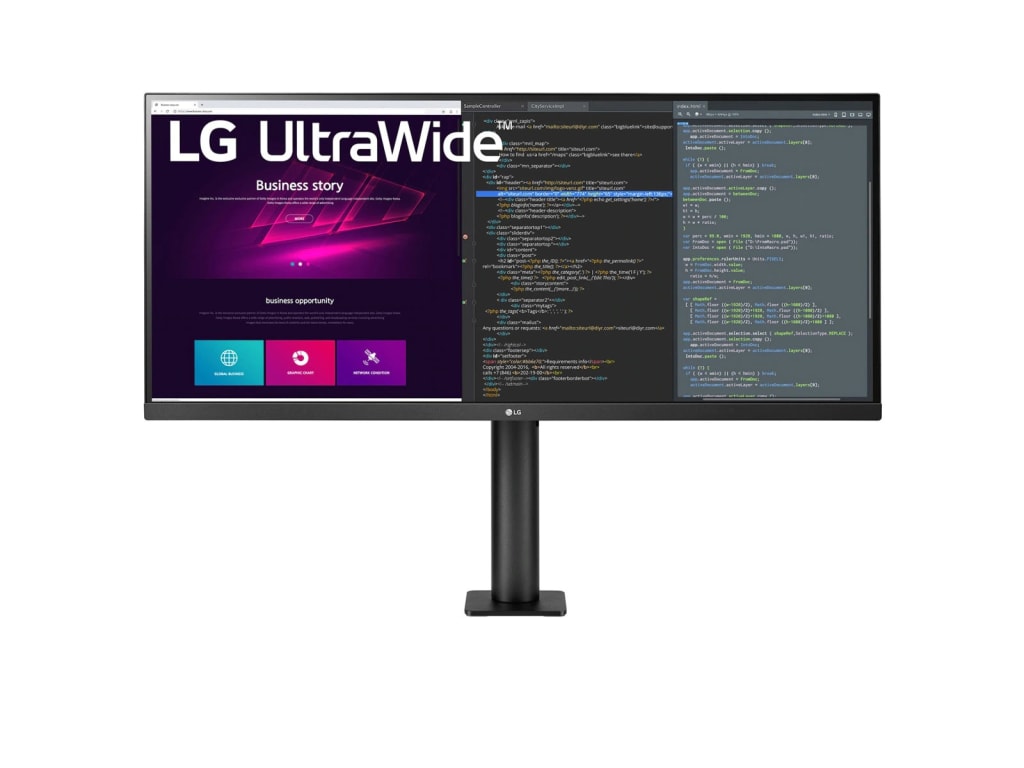 LG 34BN780-B - 34-inch IPS QHD UltraWide Monitor with Ergonomic Stand and AMD FreeSync
