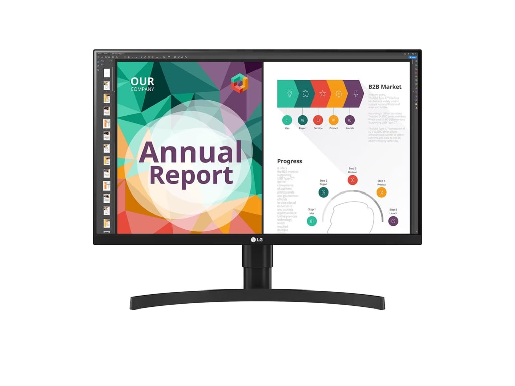 LG 27BN85UN-B - 27-inch IPS UHD 4K Monitor with USB Type-C and VESA DisplayHDR 400