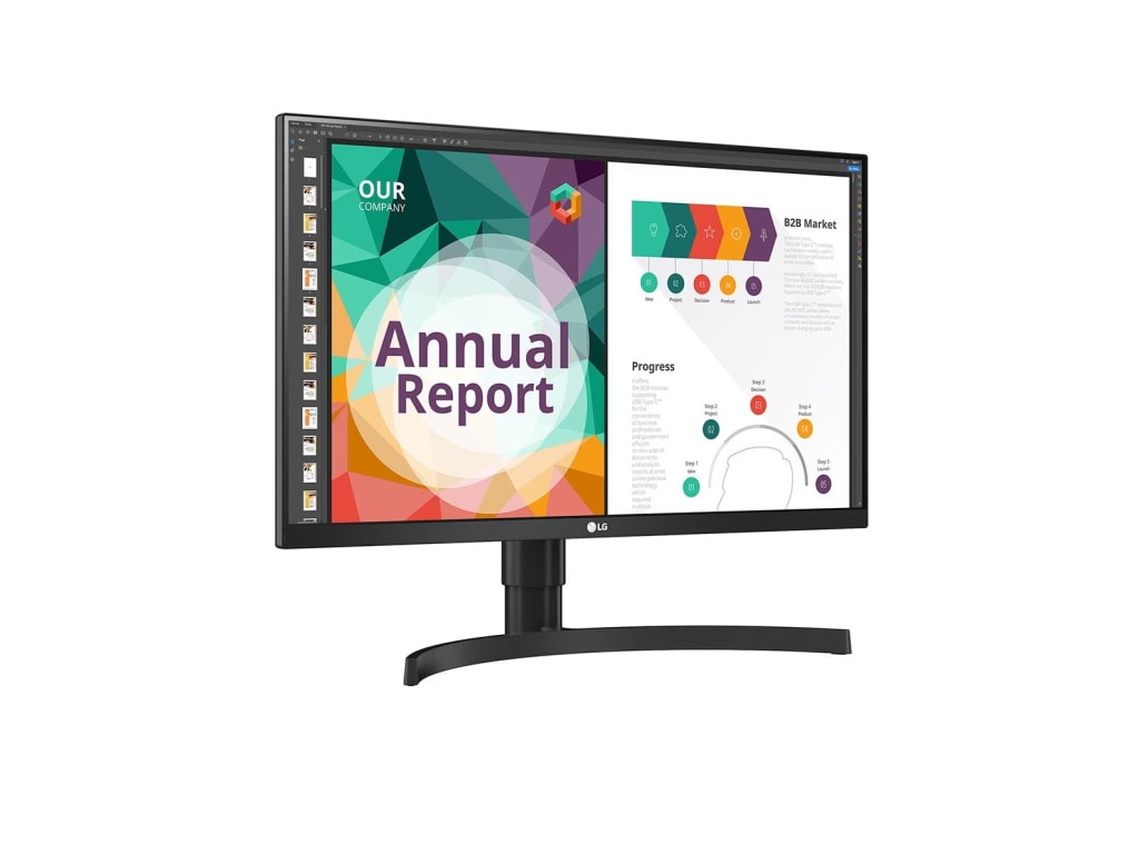 LG 27BN85UN-B - 27-inch IPS UHD 4K Monitor with USB Type-C and VESA DisplayHDR 400