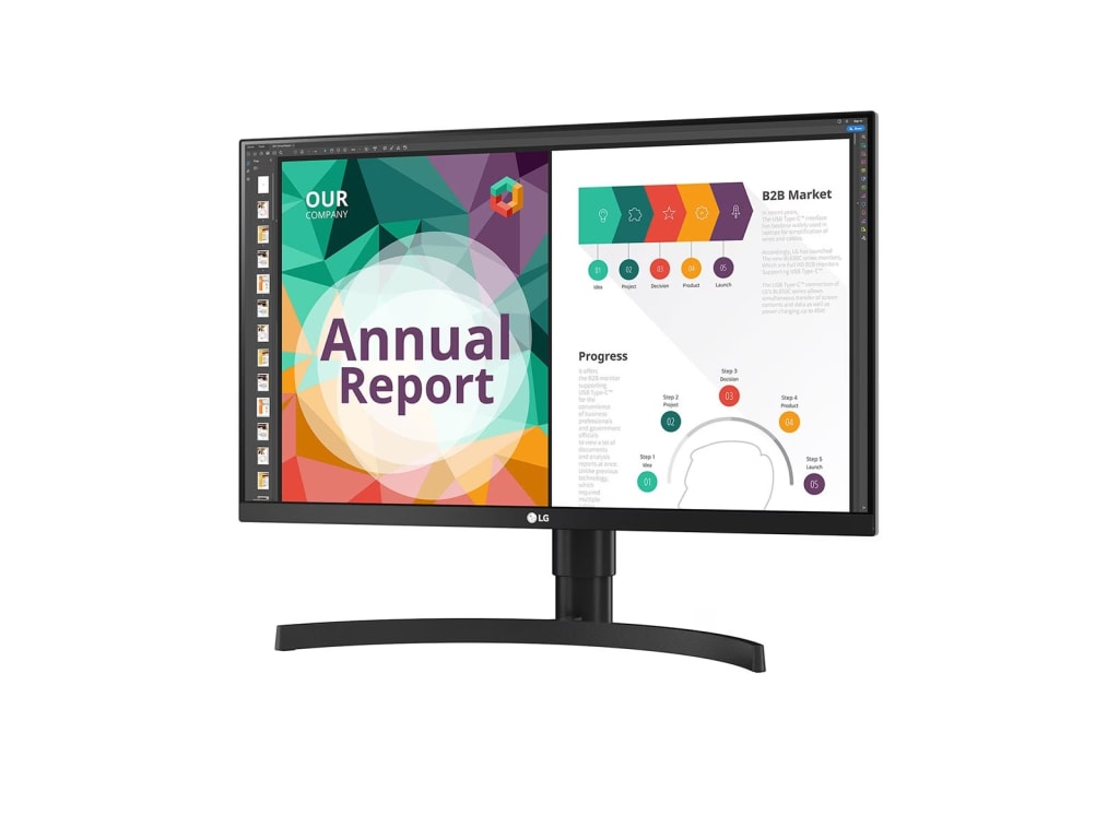 LG 27BN85UN-B - 27-inch IPS UHD 4K Monitor with USB Type-C and VESA DisplayHDR 400