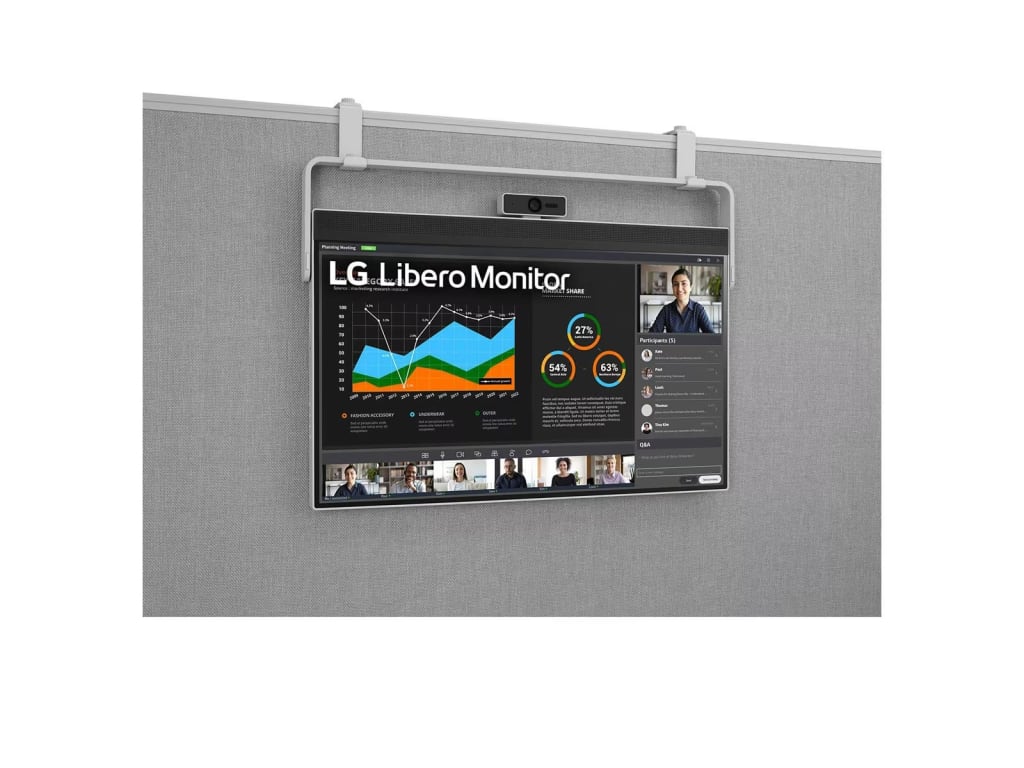 LG 27BQ70QCS - 27" QHD Libero Monitor with Detachable Full HD Webcam