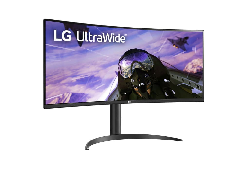 LG 34BP65C-B - 34" UltraWide Curved Monitor with QHD, 1ms MBR, HDR10, 160Hz Refresh Rate