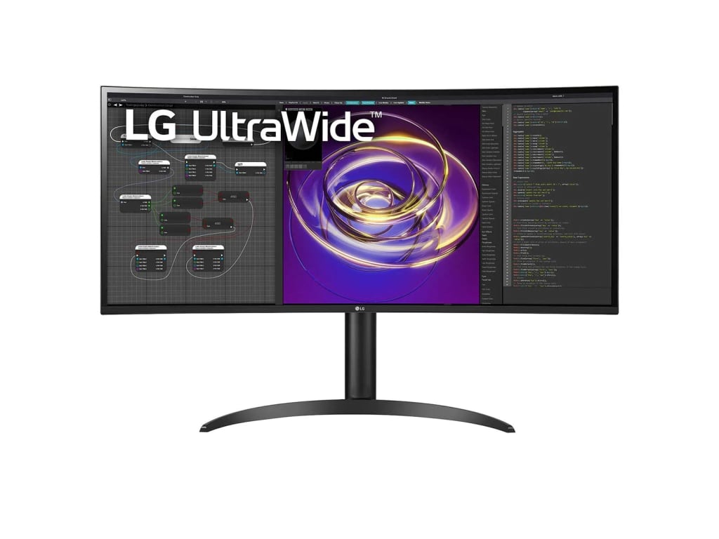 LG 34BP85CN-B - 34" QHD UltraWide Curved Monitor with HDR10, USB Type-C, and AMD FreeSync