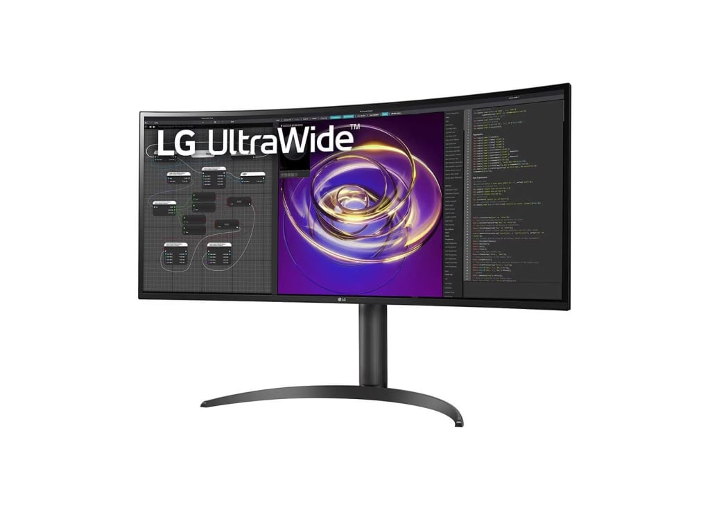 LG 34BP85CN-B - 34" QHD UltraWide Curved Monitor with HDR10, USB Type-C, and AMD FreeSync