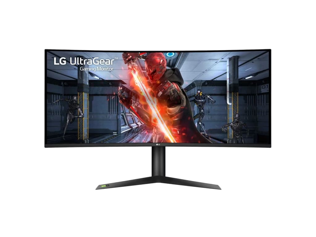 LG 38GN95B-B - 38" Nano IPS Gaming Monitor with 1ms Response Time, QHD Resolution, Curved Display, and 144Hz Refresh Rate