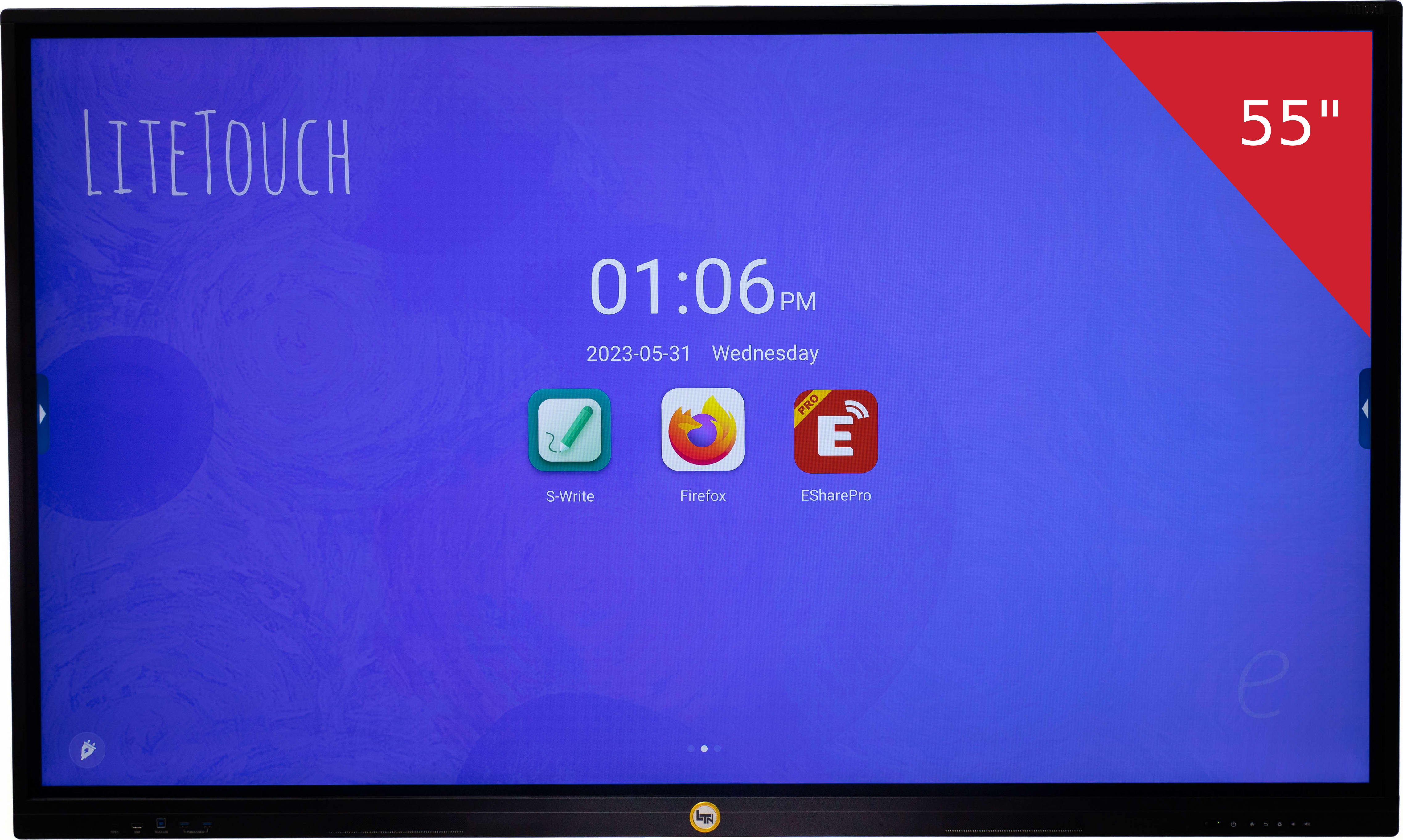 LiteTouch E Series Interactive Display - 4K Resolution, 40 Touch Points