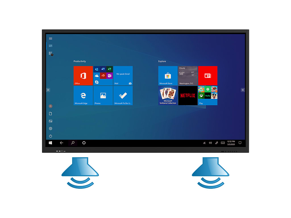 LiteTouch 98 - LiteTouch PRO 4K Interactive Screen with Windows PC (98")