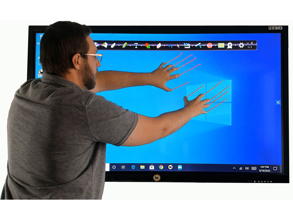 LiteTouch 98 - LiteTouch PRO 4K Interactive Screen with Windows PC (98")
