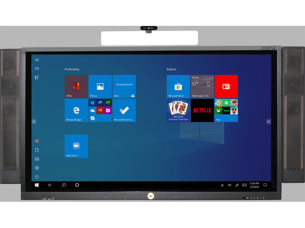LiteTouch 55 LiteTouch PRO+ - 55" 4K UHD Interactive Screen with Windows PC, LiteMic, and LiteTrac