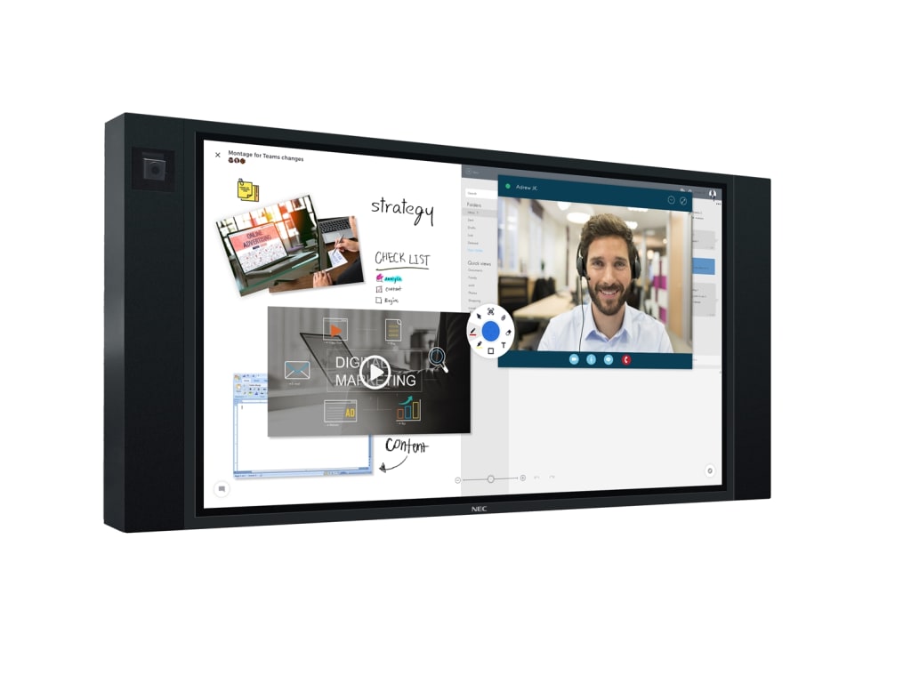NEC 3720-INF2-86 - 86" InfinityBoard, 4K UHD, 60Hz, 500 cd/m2