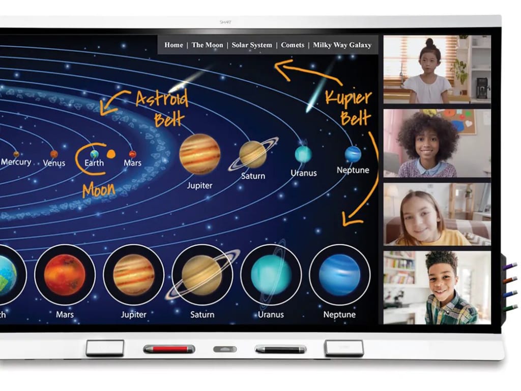 SMARTBOARD SBID-6286S-C - 86" 4K Interactive Screen with iQ and Learning Suite (White)