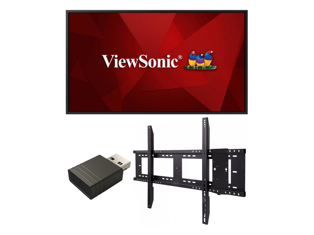 ViewSonic CDE5520-E1 - 55" Presentation Screen Bundle (Black)