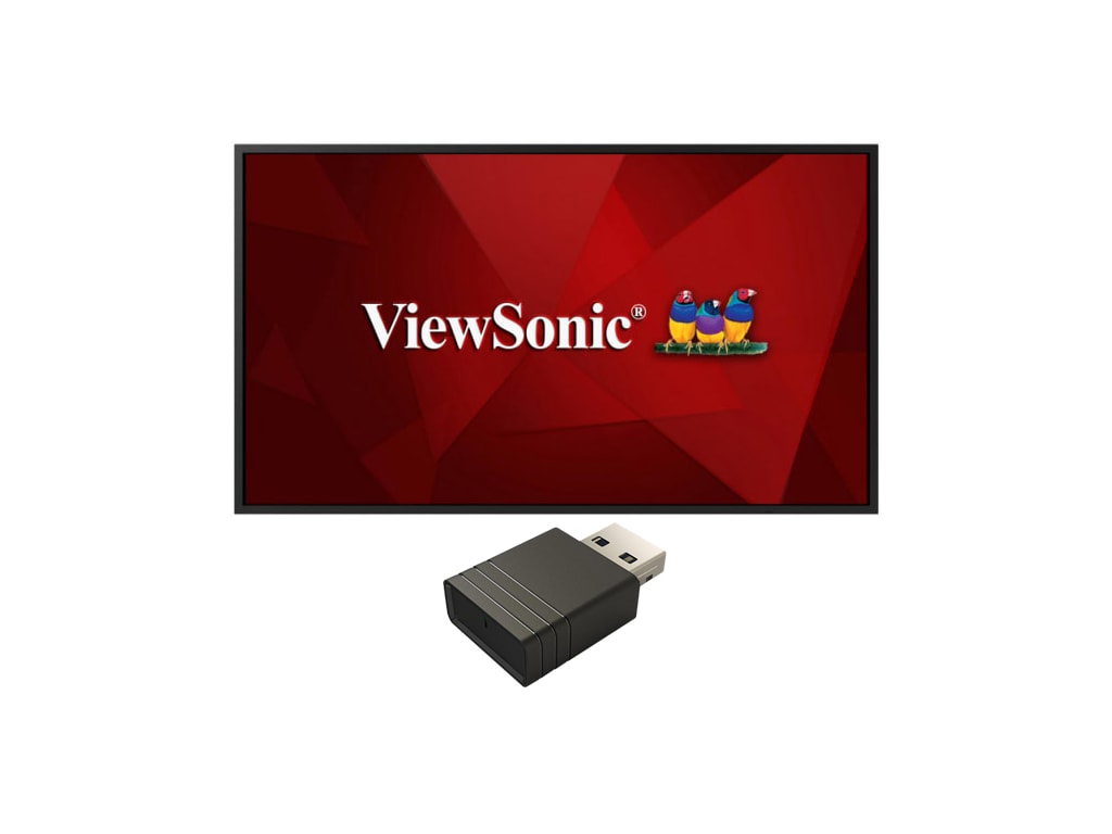 ViewSonic CDE5520-W1 - 55" Presentation Screen Bundle (Black)