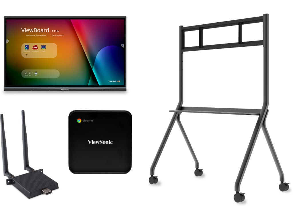 ViewSonic IFP7550-C4 - 75" Interactive Flat Panel Bundle