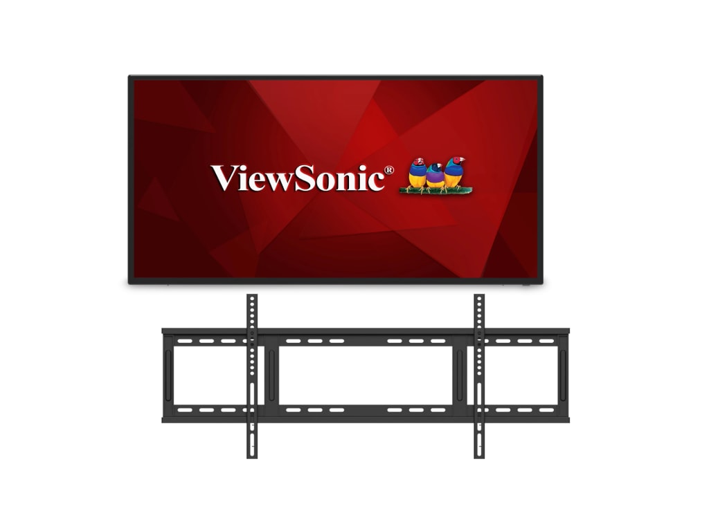 ViewSonic CDE4312-E1 - 43" 4K Ultra HD Display with WMK-077 Fixed Wall Mount
