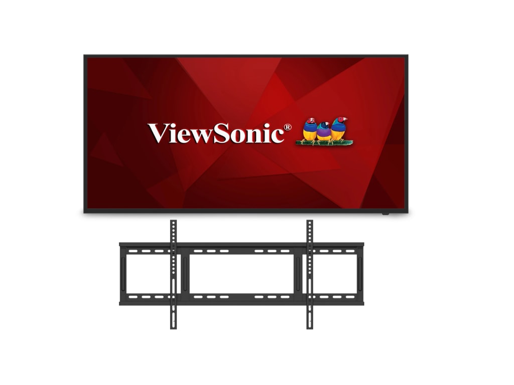 ViewSonic CDE5512-E1 - 55" 4K Ultra HD Display with WMK-077 Fixed Wall Mount