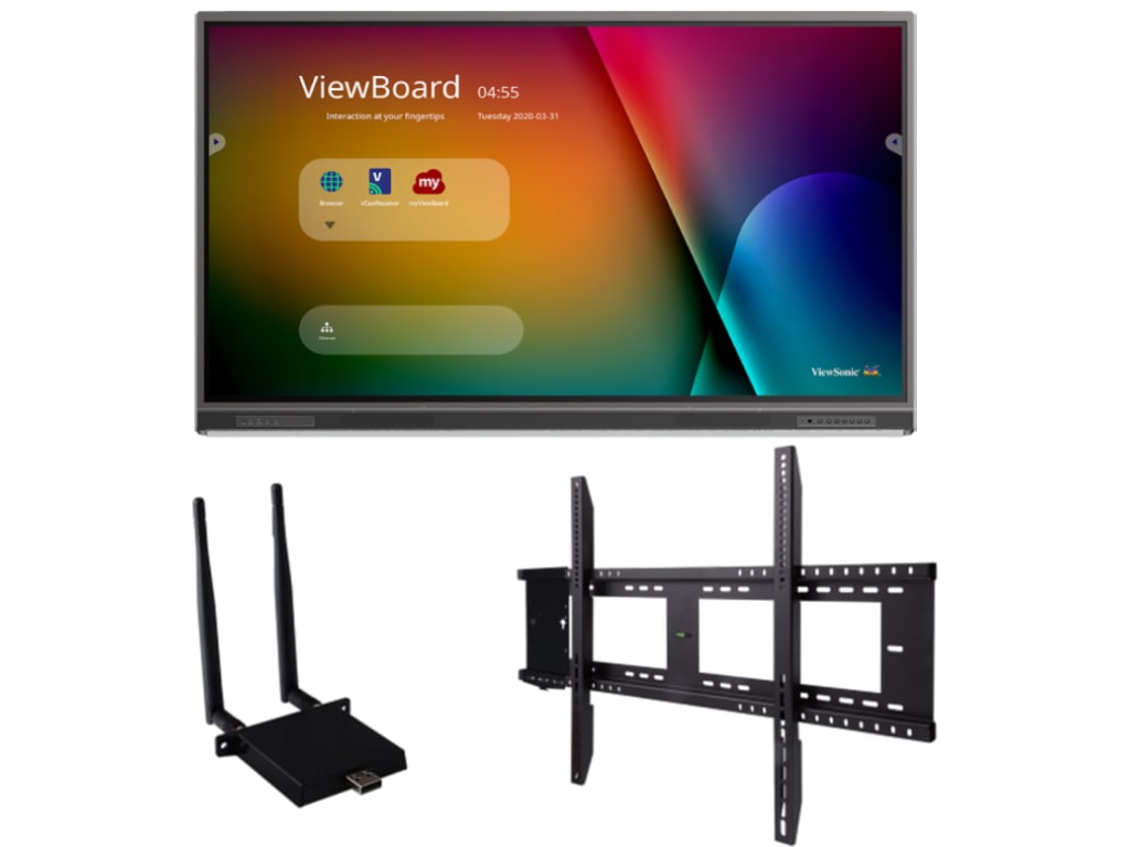 ViewSonic IFP6552-1C-E1 - 65" 4K Interactive Screen Bundle