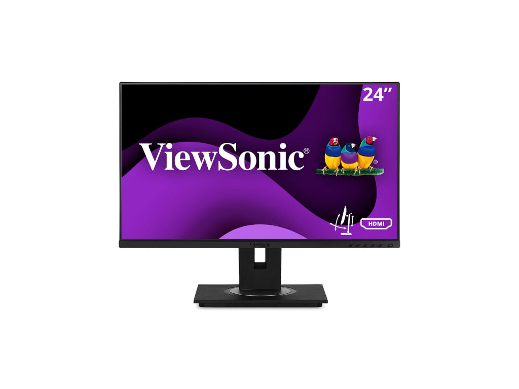 ViewSonic VG2448a - 24" 1080p Ergonomic IPS Monitor with 40-Degree Tilt, HDMI, DP, and VGA