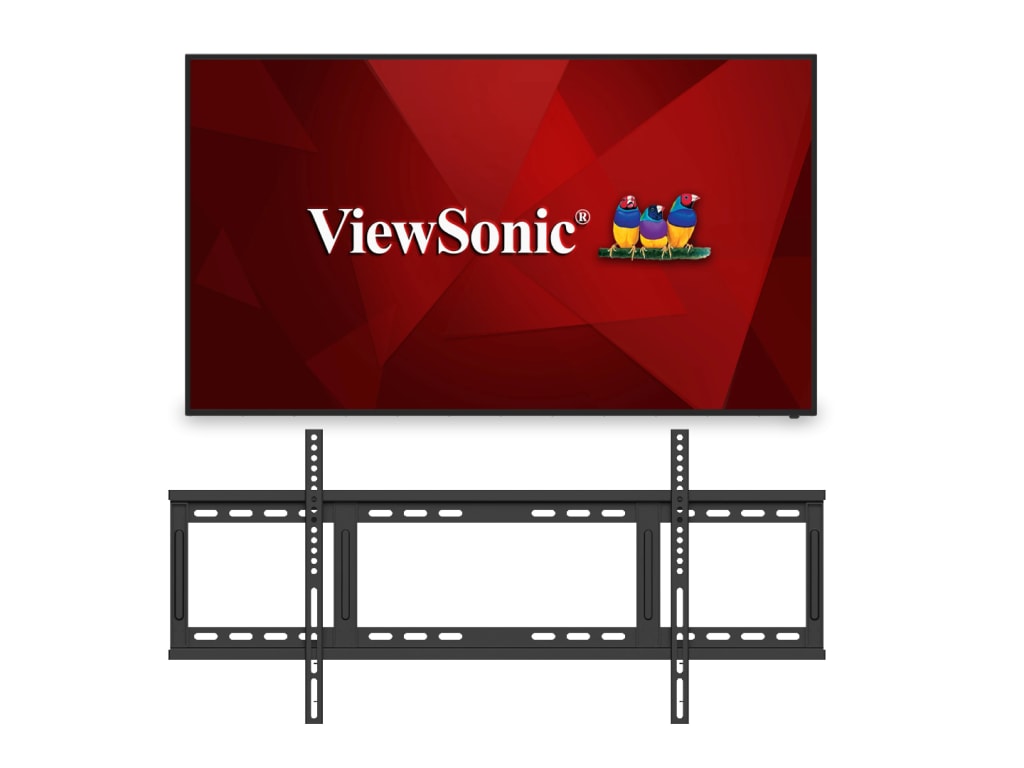 ViewSonic CDE7512-E1 - 75" 4K Ultra HD Display with WMK-077 Fixed Wall Mount