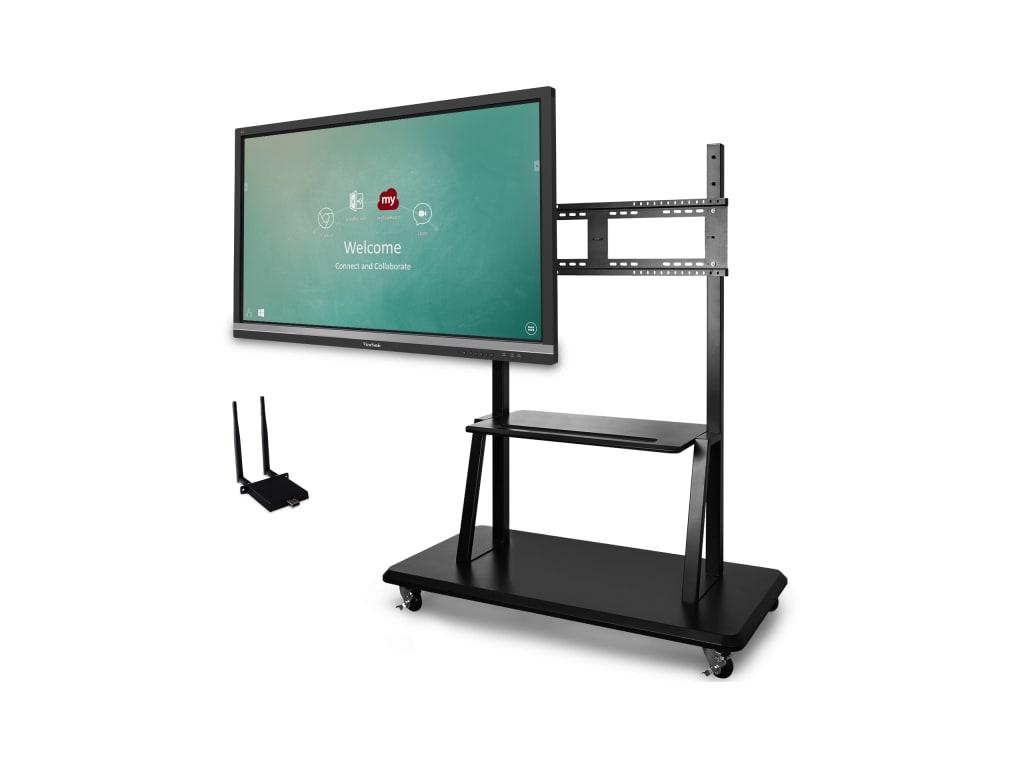 ViewSonic IFP7550-E2 - 75" ViewBoard 4K Ultra HD Interactive Flat Panel Bundle