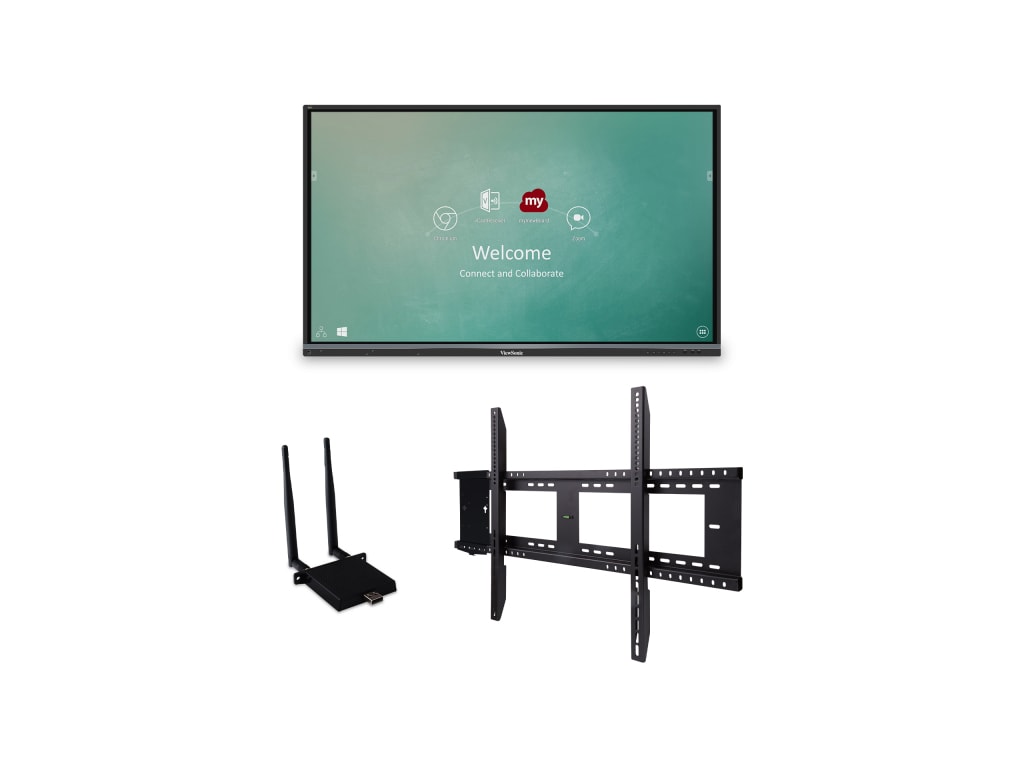 ViewSonic IFP7550-E1 - 75" ViewBoard 4K Ultra HD Interactive Flat Panel Bundle