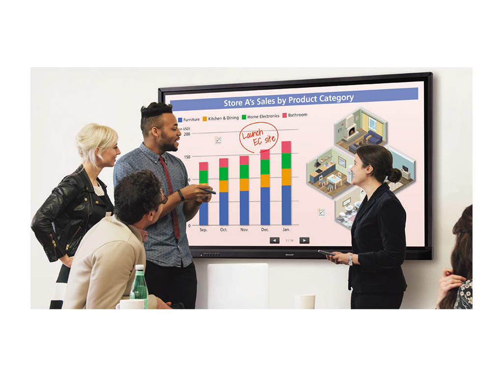 Sharp PN-CE701H - 70" AQUOS BOARD 4K Interactive Screen