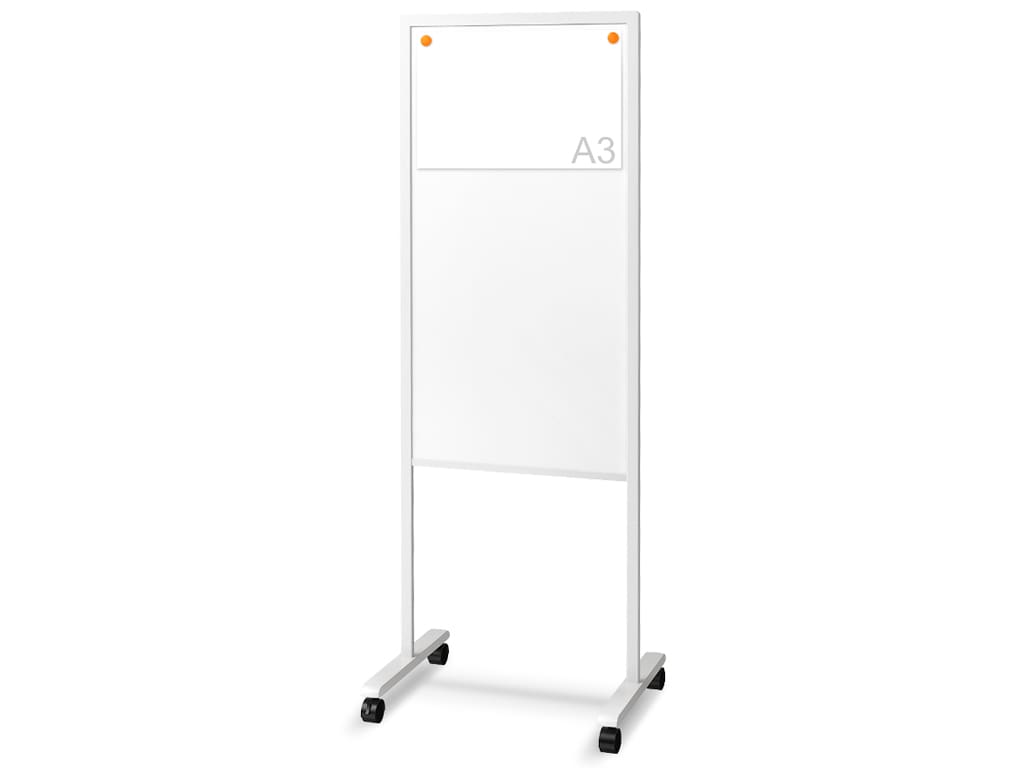 PLUS Information Board - Portable Magnetic Dry Erase Surface