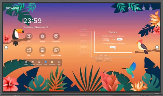 NewLine TT-7521Q - 75" 4K UHD Interactive Display