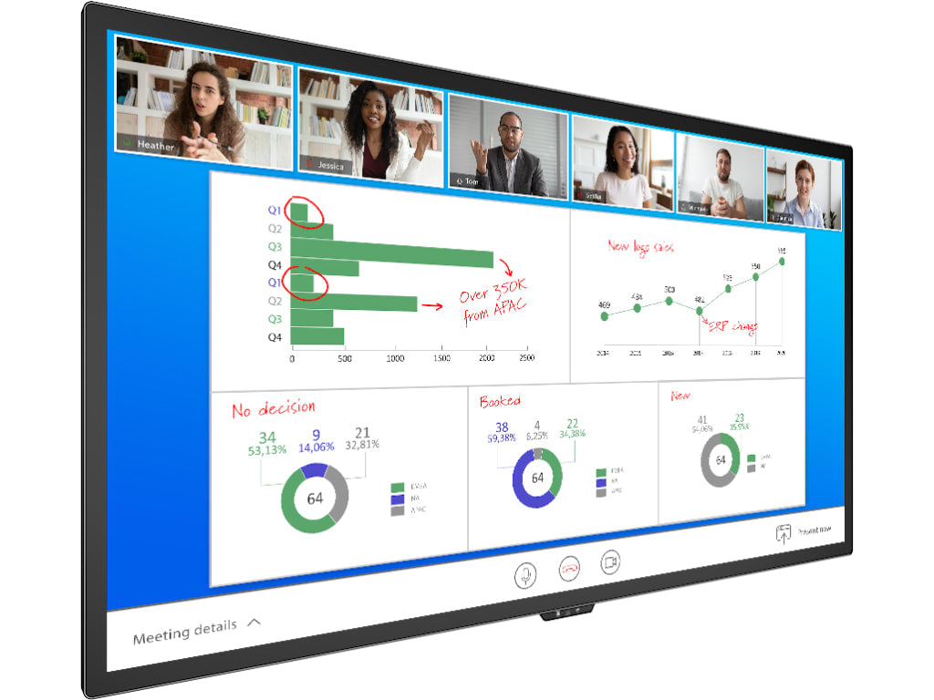 Planar HB86 - 86" 4K Interactive Screen, 350 Nits