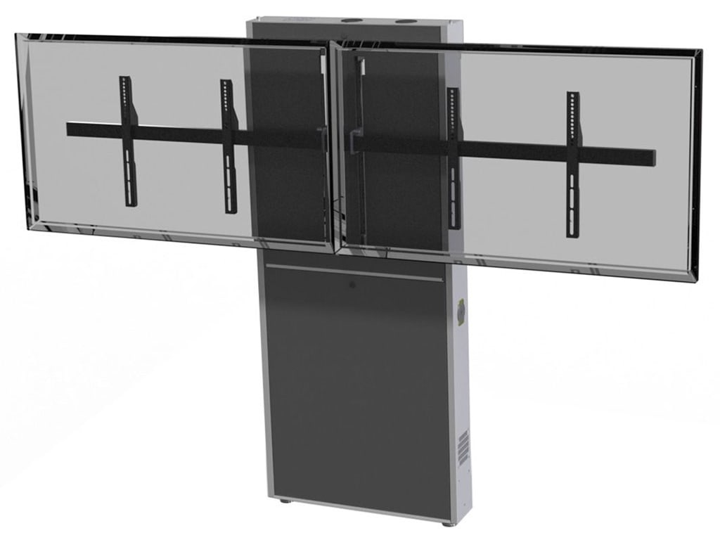 AVFi LFT7000WM-D - Wall Mounted Dual Monitor Lift Stand (Grey)
