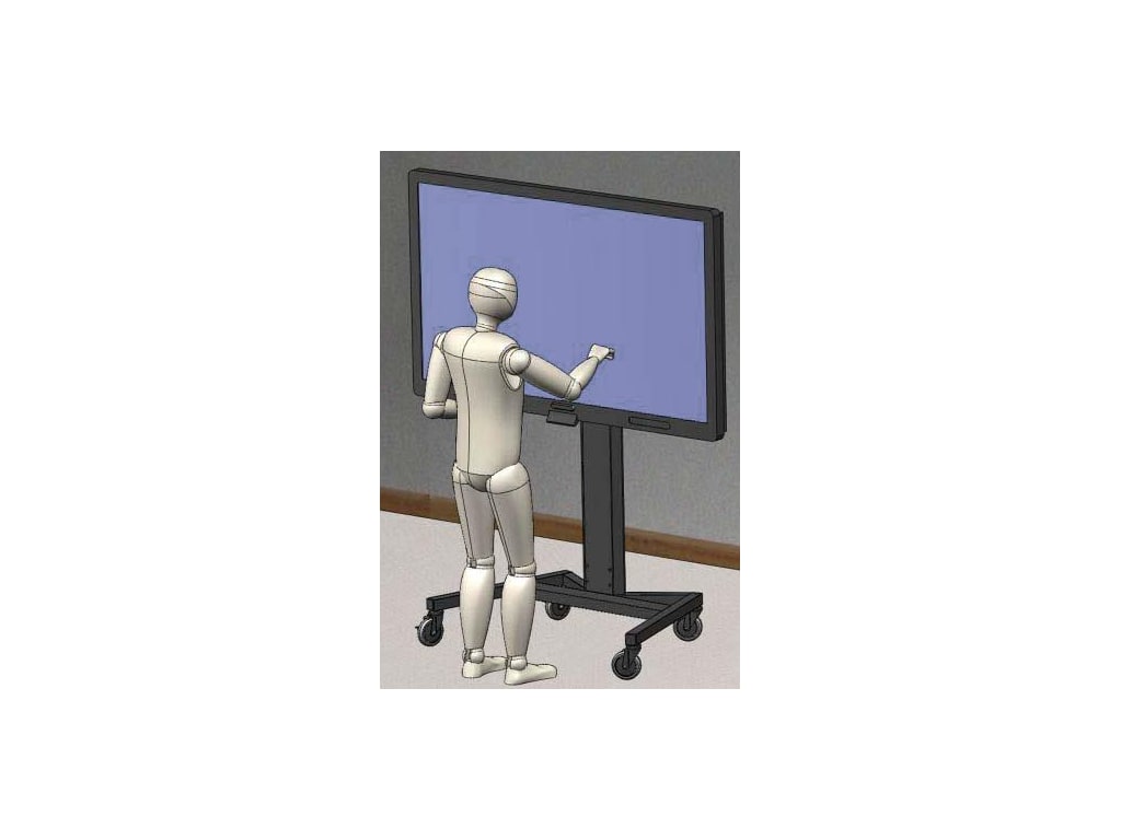 AVFi PM-XFL-LIFT - Mobile Electric Lift Display Stand