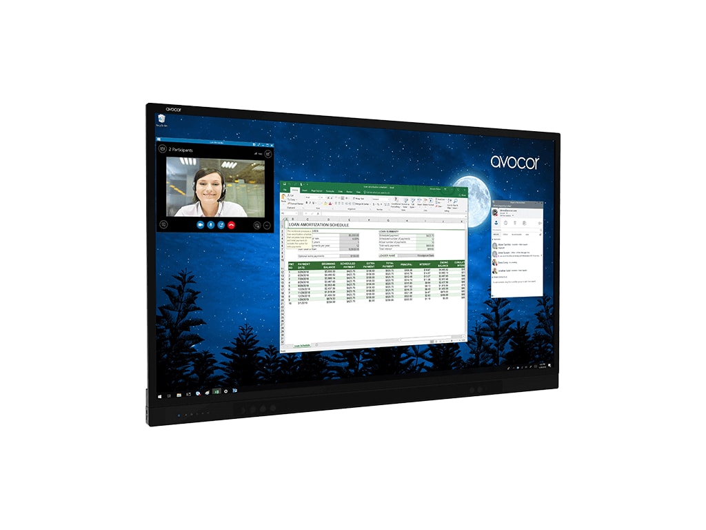 Avocor VTF-7550 - 75" Interactive Screen