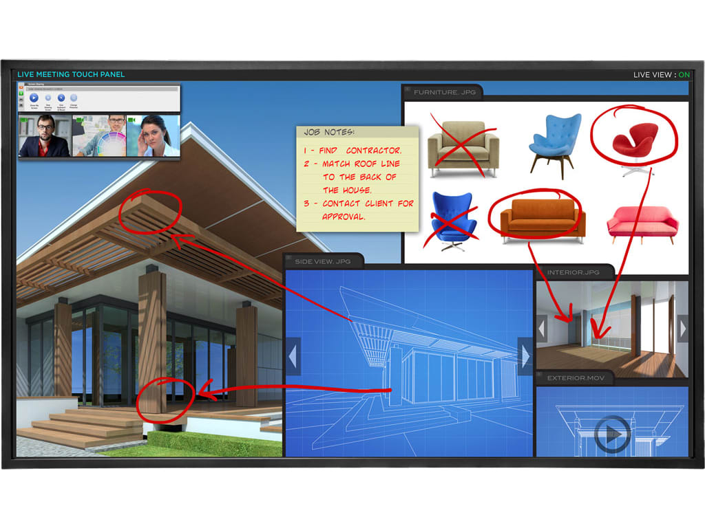 Planar 50" 4K Interactive Screen - 20 Touch Points