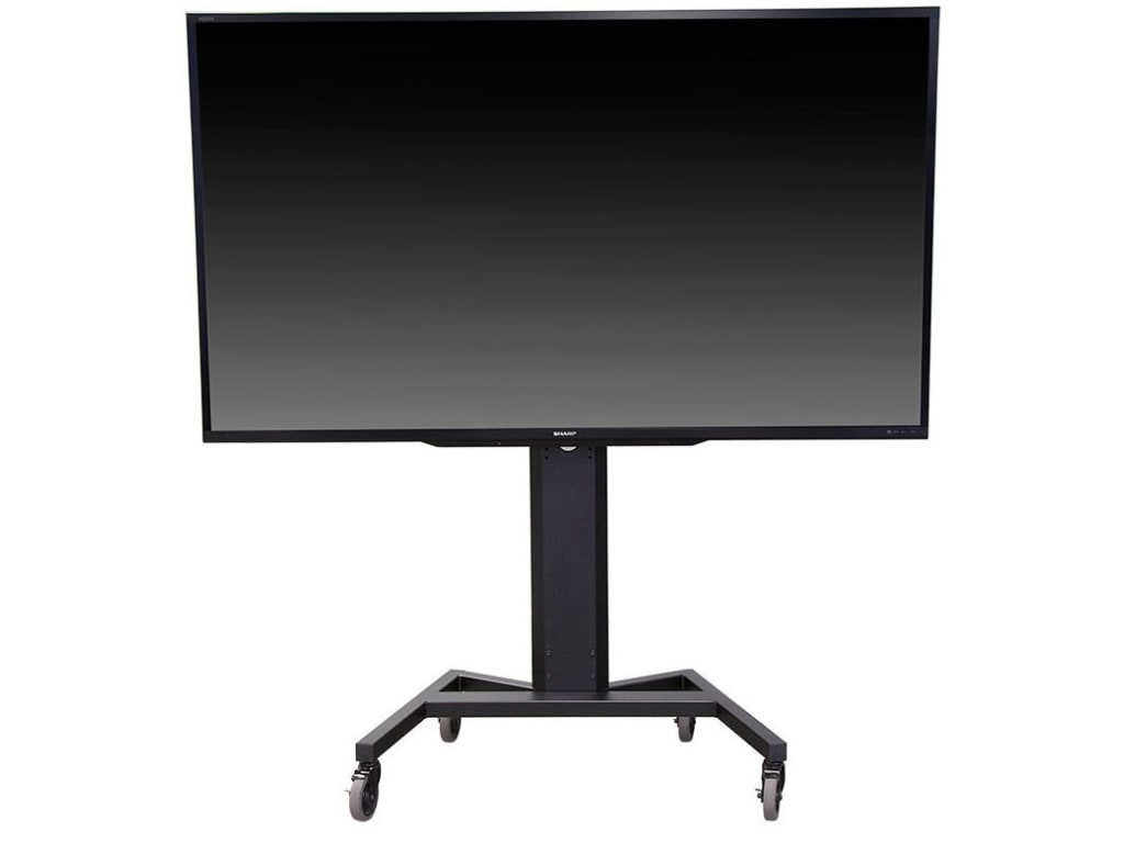 AVFi PM-XFL-LIFT - Mobile Electric Lift Display Stand