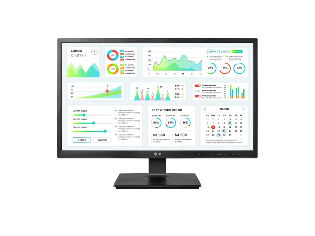 LG 24CK550Z-BP - 24-inch Full HD IPS Zero Client with Teradici TERA2321 PCoIP Processor Chipset