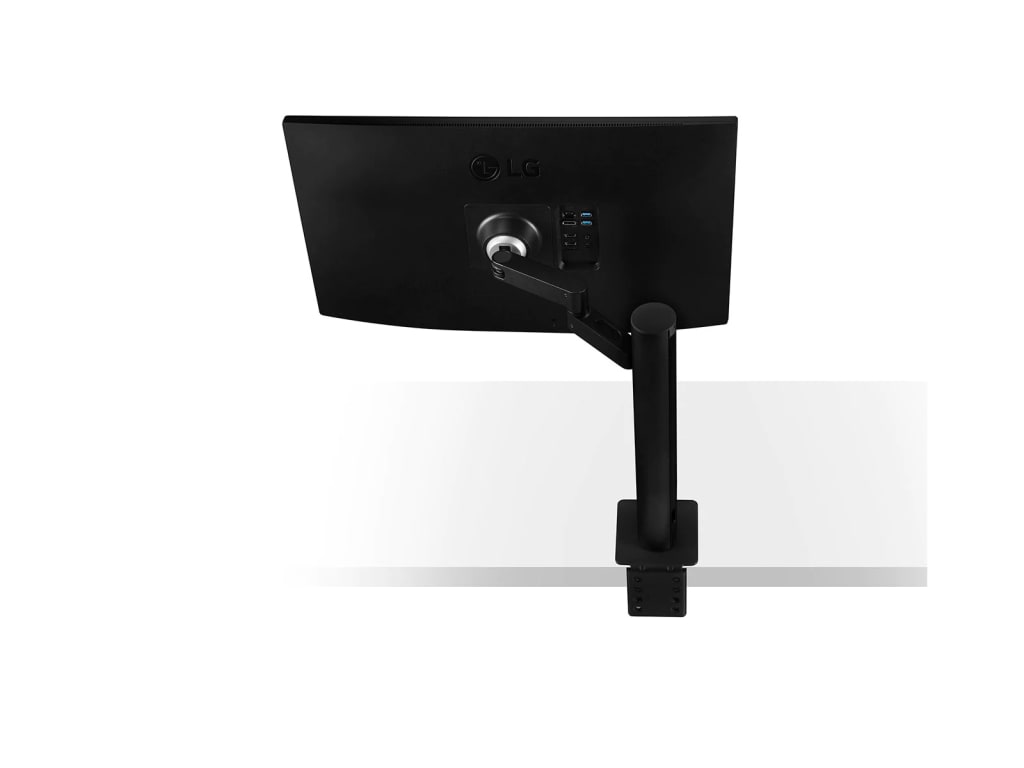 LG 27BN88Q-B - 27-inch Ergo IPS QHD Monitor with Ergonomic Stand & C-Clamp, USB Type-C, DCI-P3 95% (typ.), HDR10, and AMD Freesync