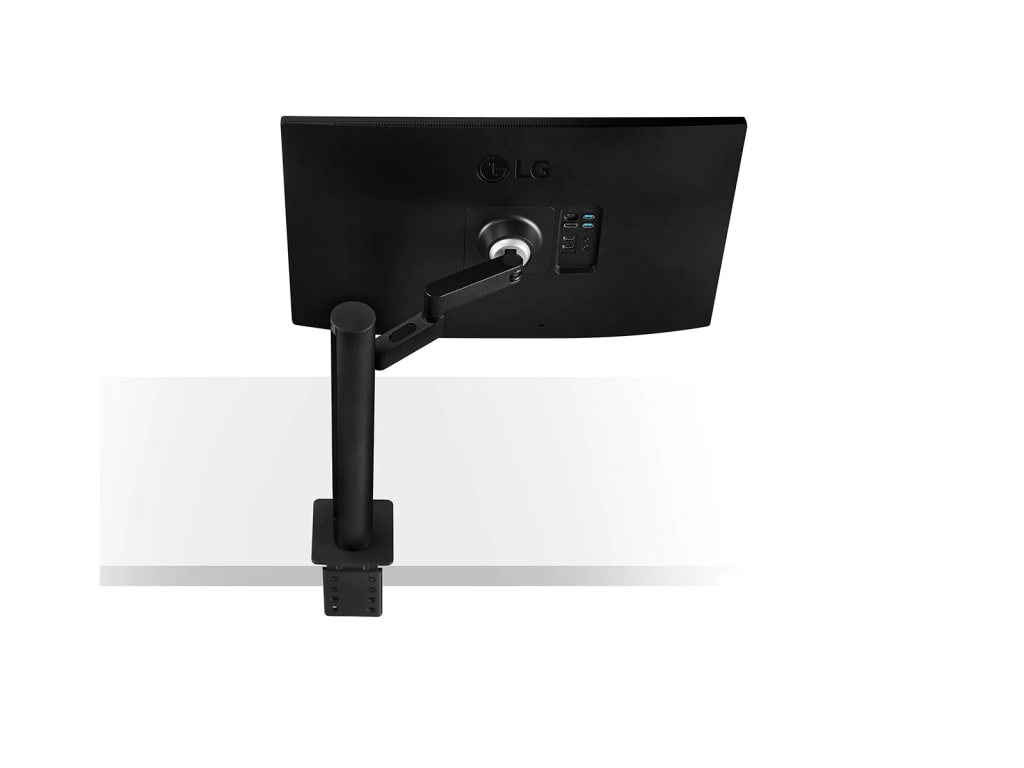 LG 27BN88Q-B - 27-inch Ergo IPS QHD Monitor with Ergonomic Stand & C-Clamp, USB Type-C, DCI-P3 95% (typ.), HDR10, and AMD Freesync