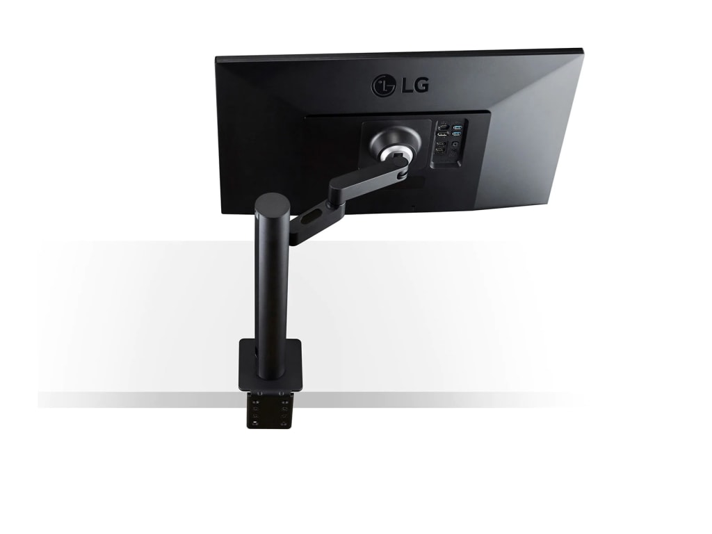 LG 27BN88U-B - 27” Ergo IPS UHD 4K Ultrafine Monitor with Ergonomic Stand and C-Clamp, USB Type-C, Vesa DisplayHDR 400